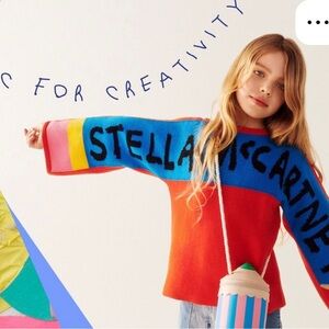 Stella McCartney Kids Colorful Pencil Sweater